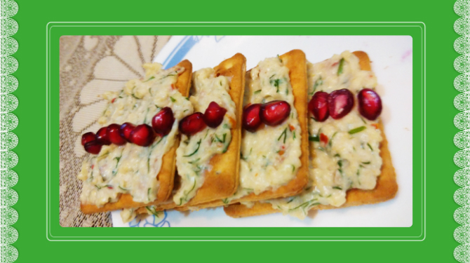 Recipe for Crackers with Oat Spread